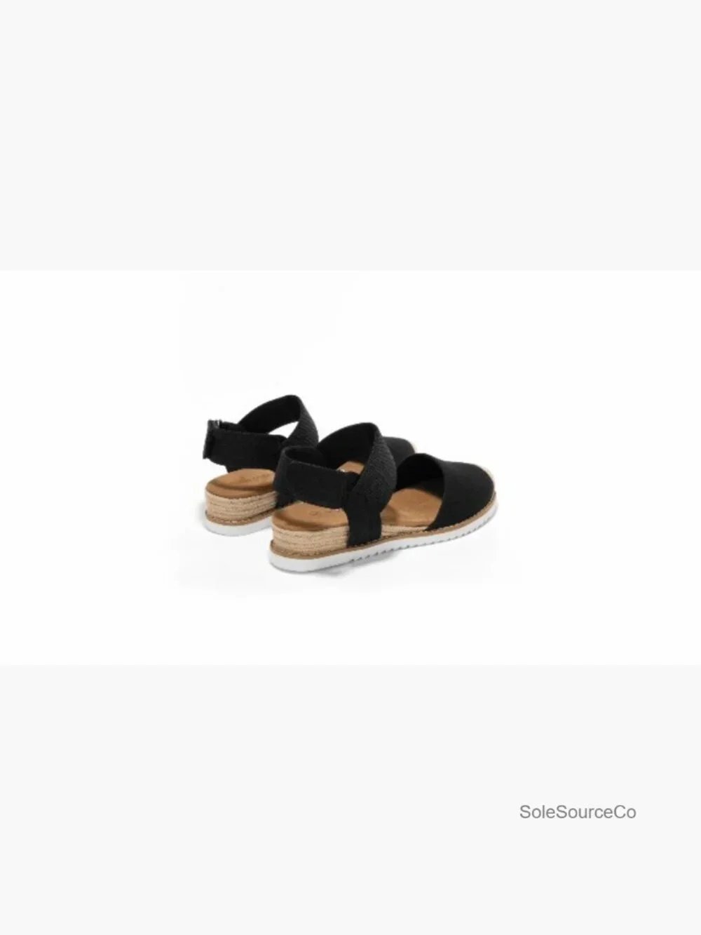 Women's Low Wedge Sandals Comfortable Closed Toe Espadrilles Slip on Elastic
